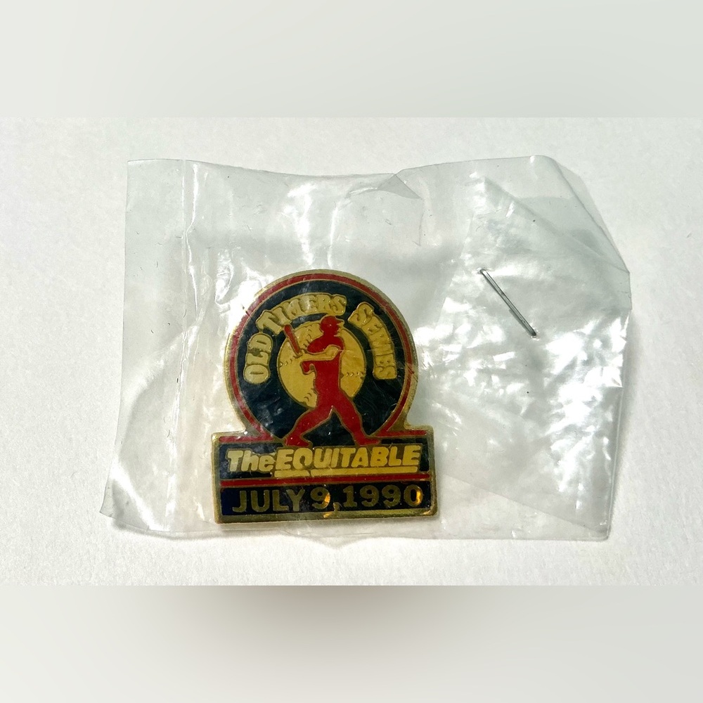 Collectible MLB “Old Timers Series” Pin. July 9, 1990. The Equitable. MINT NIP